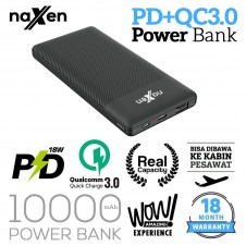 Power Bank Naxen 10.000 mAh ZEN QC 3.0 Power Delivery Black